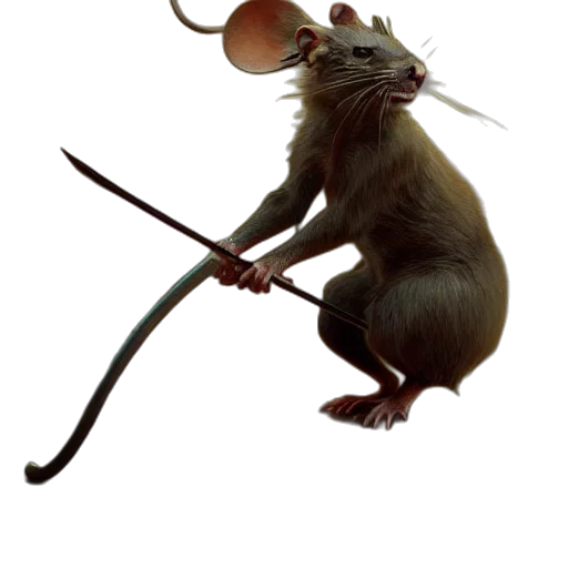 staff, animal, weapon, creature, concept art, photorealistic, 3d render, fantasy art transparent PNG cut-out