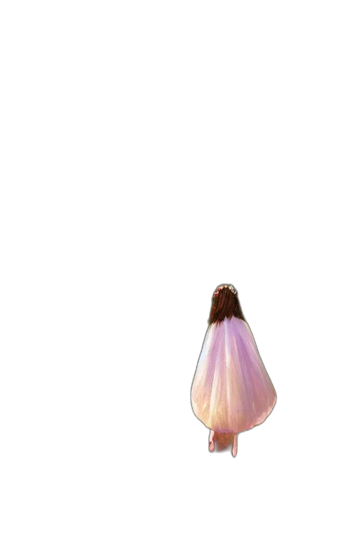 dress, bottle, hair, umbrella, 3d render, concept art, photorealistic, pixel art transparent PNG cut-out