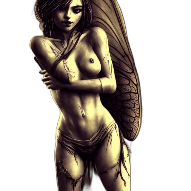 creature, fantasy art, concept art, comic book art, pixel art, golden, earth tones, full transparent PNG cut-out