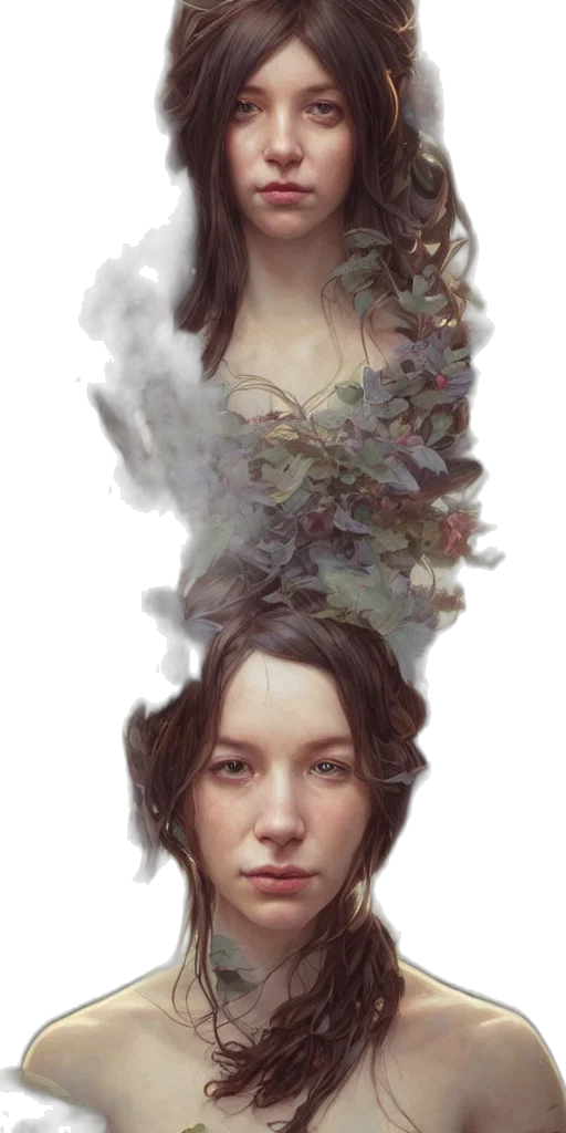 face, crown, mask, hair transparent PNG cut-out