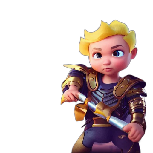 sword, weapon, staff, 3d render, concept art, fantasy art, pixel art, golden transparent PNG cut-out