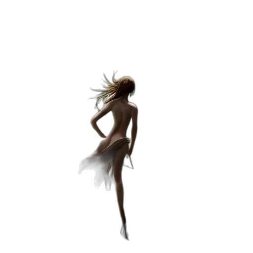 dress, hair, staff, creature, concept art, fantasy art, pixel art, photorealistic transparent PNG cut-out