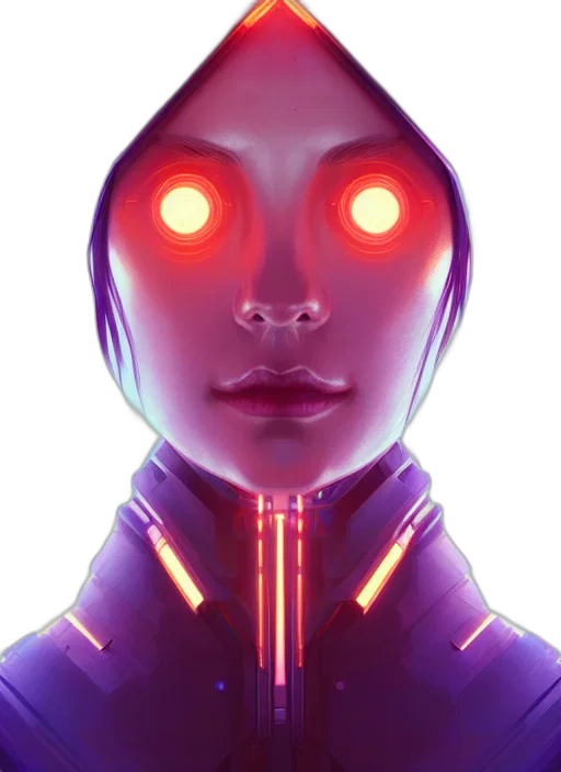 robot, face, mask, creature, cyberpunk, concept art, 3d render, pixel art transparent PNG cut-out