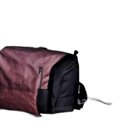 umbrella, jacket, 3d render, dark, photo, backpack, placed, under transparent PNG cut-out