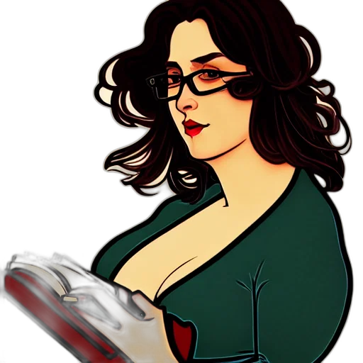 dress, staff, comic book art, cartoon transparent PNG cut-out