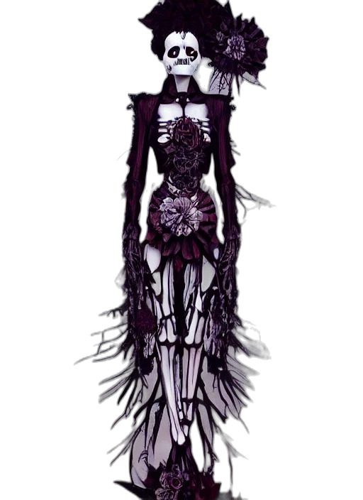 dress, staff, creature, crown transparent PNG cut-out