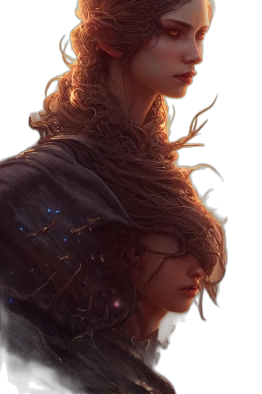 face, hair, crown, dress transparent PNG cut-out