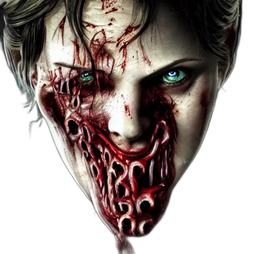 face, mask, creature, concept art transparent PNG cut-out