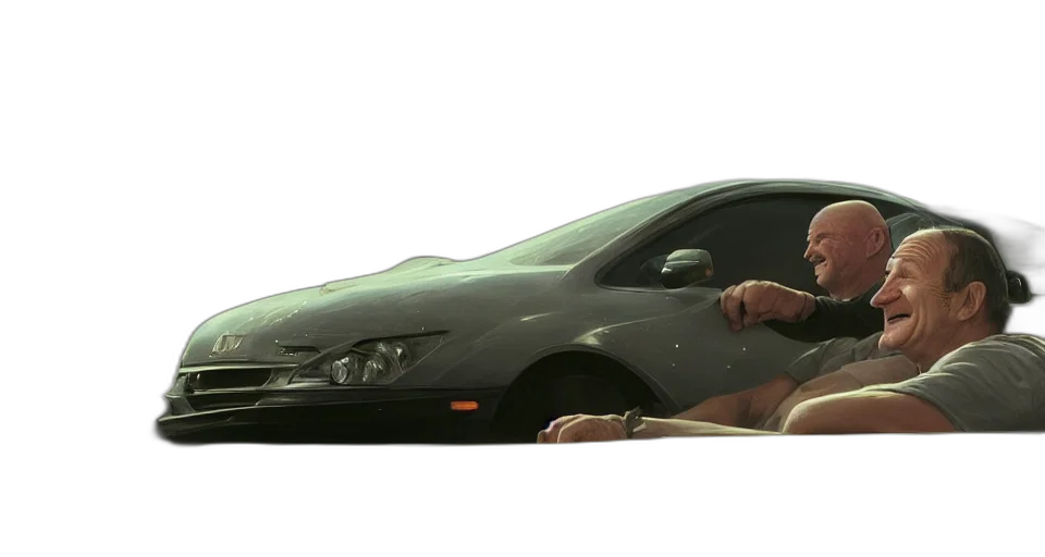 car, weapon, staff, face transparent PNG cut-out
