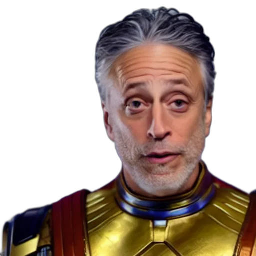 face, jon, stewart, looking, sad, while, using, infinity transparent PNG cut-out