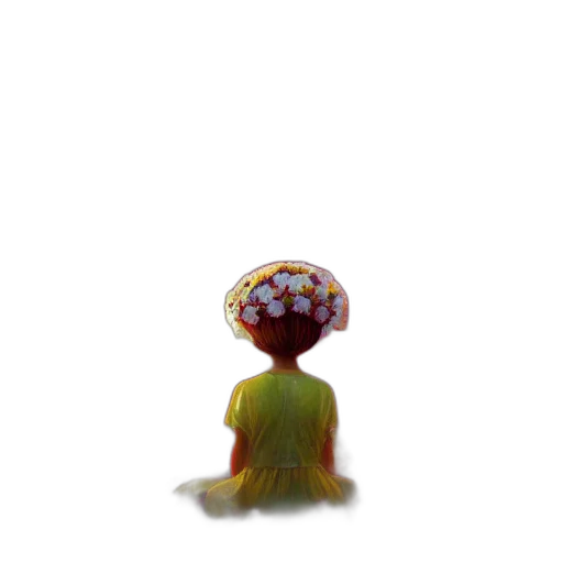 umbrella, crown, hat, flower transparent PNG cut-out