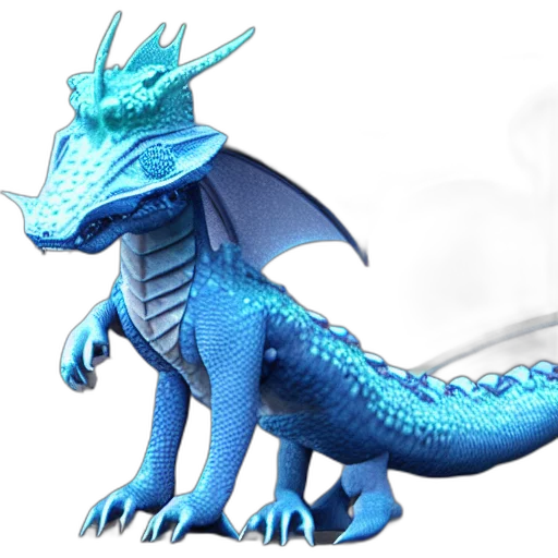 dragon, creature, staff, animal transparent PNG cut-out