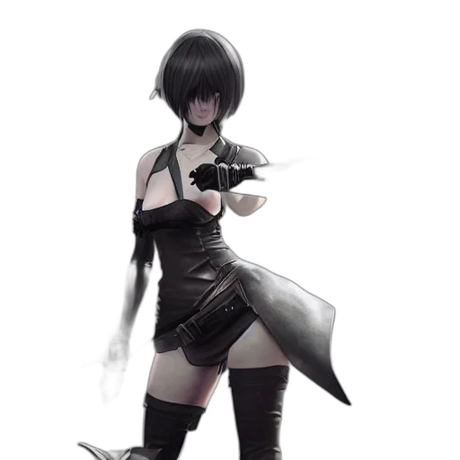 weapon, staff, sword, dress, concept art, fantasy art, comic book art, cyberpunk transparent PNG cut-out