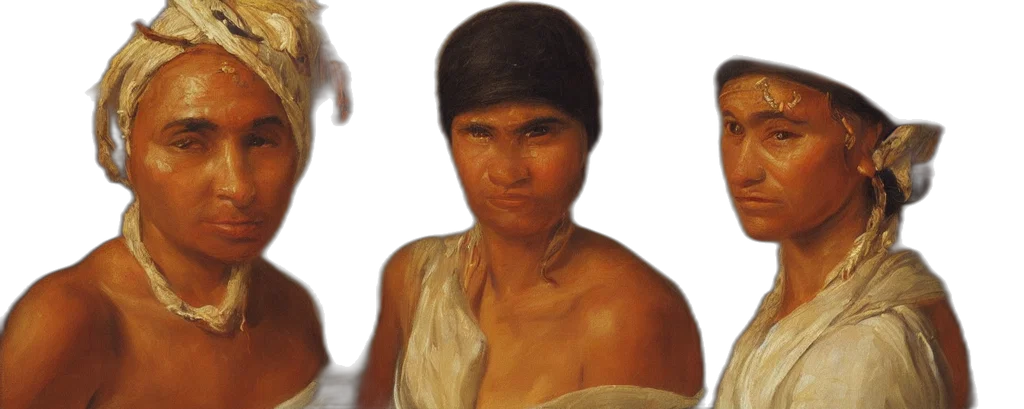 face, mask, staff, hair, photorealistic, oil painting, 3d render, concept art transparent PNG cut-out