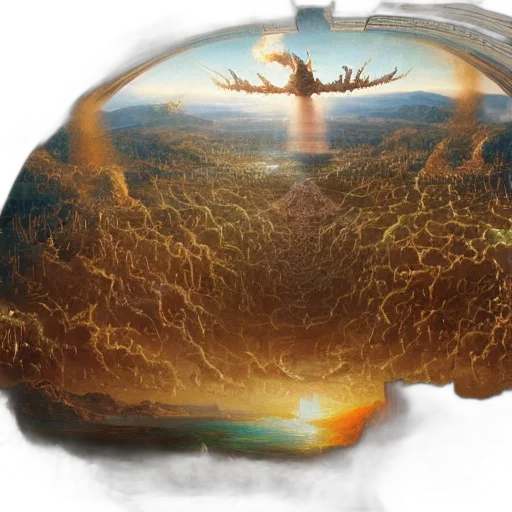 hair, concept art, fire, alien, invasion, epic, magnificent, last transparent PNG cut-out