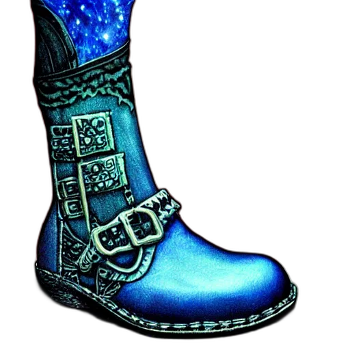 shoes, concept art, watercolor, fantasy art transparent PNG cut-out