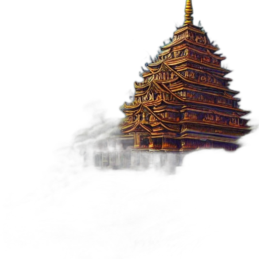 building, crown, staff, dragon transparent PNG cut-out