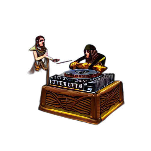 furniture, pixel art, concept art, 3d render transparent PNG cut-out