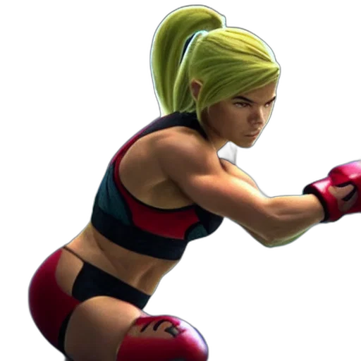 concept art, 3d render, photorealistic, pixel art, cinematic, still, ronda, rousey transparent PNG cut-out