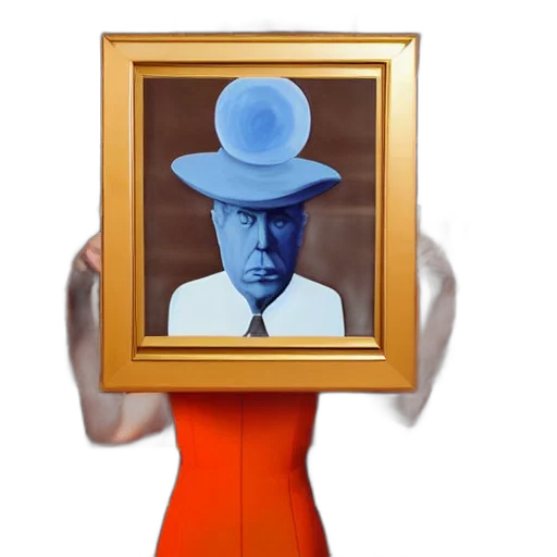 hat, face, staff, robot transparent PNG cut-out