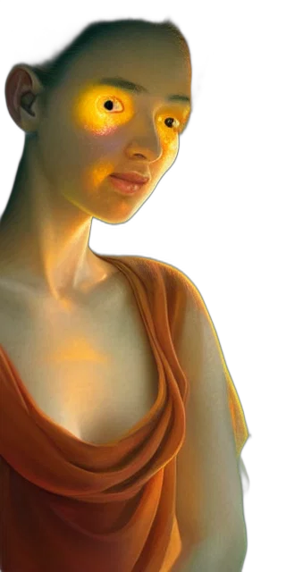 jewelry, dress, face, mask, photorealistic, 3d render, oil painting, concept art transparent PNG cut-out