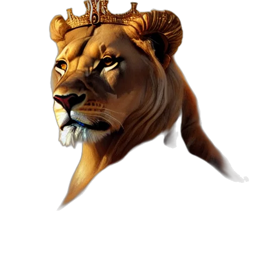 crown, animal, staff, concept art transparent PNG cut-out