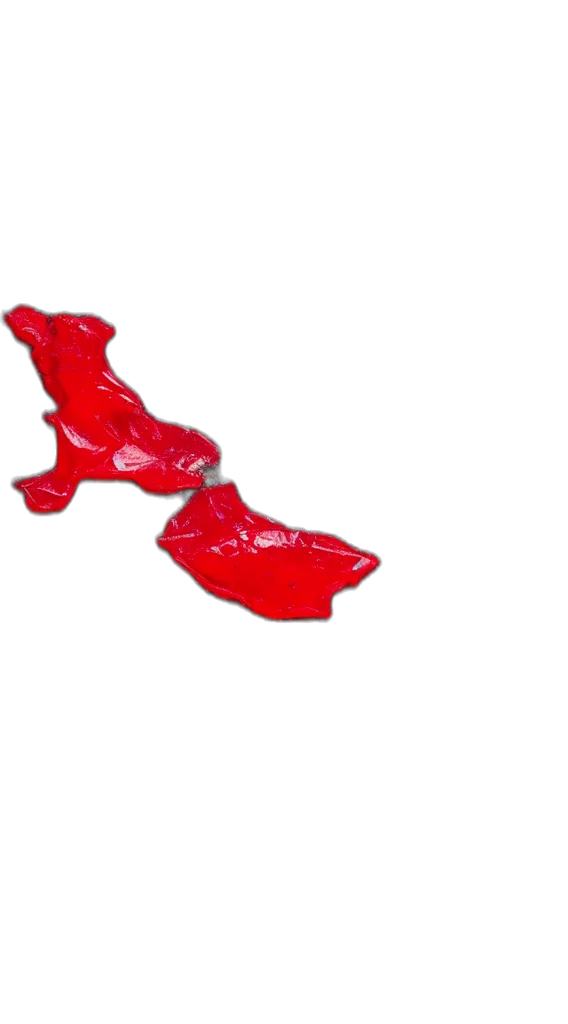 shoes, umbrella, weapon, mask, 3d render, photorealistic, red, single transparent PNG cut-out