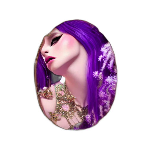 jewelry, fantasy art, photorealistic, 3d render, concept art, dark, pastel, colorful transparent PNG cut-out