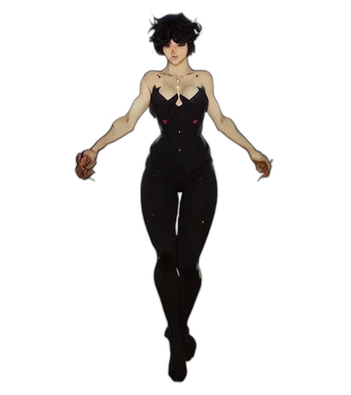dress, concept art, pixel art, fantasy art, anime, dark, monochrome, earth tones transparent PNG cut-out