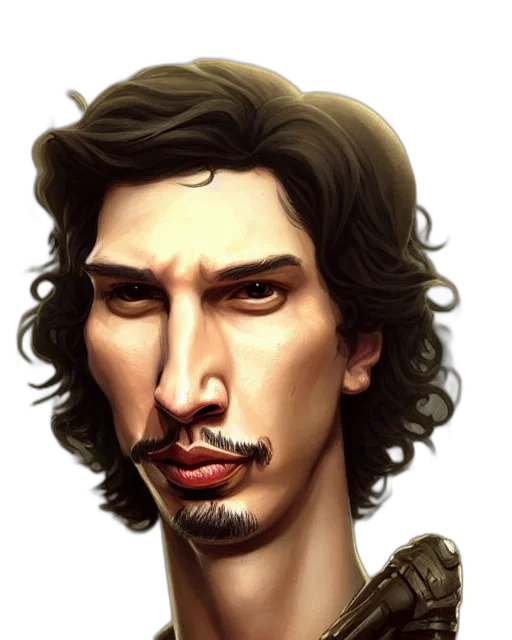 face, staff, photorealistic, fantasy art, comic book art, concept art, cute, little transparent PNG cut-out