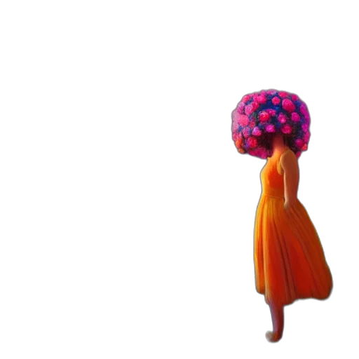 umbrella, dress, flower, hat transparent PNG cut-out