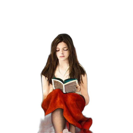 dress, photorealistic, fantasy art, oil painting, 3d render, forest, red, full transparent PNG cut-out