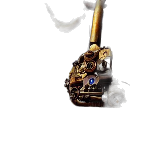 weapon, jewelry, robot, staff, concept art, 3d render, photorealistic, fantasy art transparent PNG cut-out