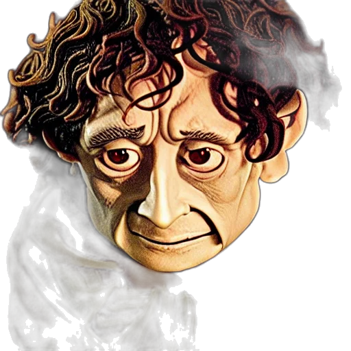 face, mask, creature, staff transparent PNG cut-out