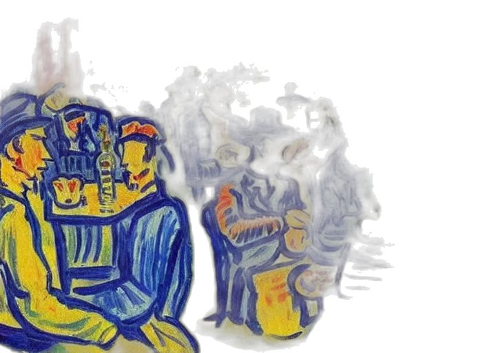 mask, robot, concept art, watercolor, comic book art, photorealistic, fire, outer space transparent PNG cut-out