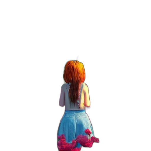 dress, hair, bottle, jacket transparent PNG cut-out