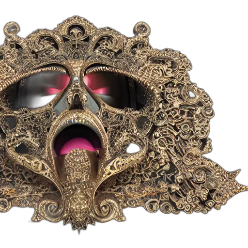 mask, face, crown, jewelry transparent PNG cut-out