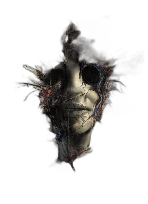 mask, face, robot, jacket transparent PNG cut-out