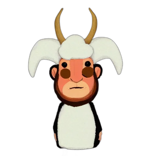 animal, creature, face, cartoon, concept art, pixel art, 3d render, portrait transparent PNG cut-out
