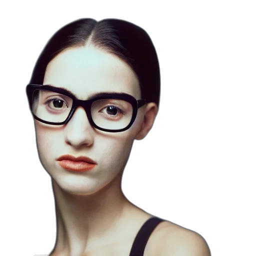face, jewelry, hair, photorealistic transparent PNG cut-out