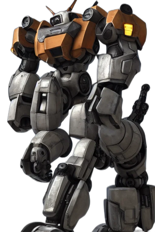 robot, weapon, concept art, 3d render, pixel art, mechwarrior, mercenaries, mech transparent PNG cut-out