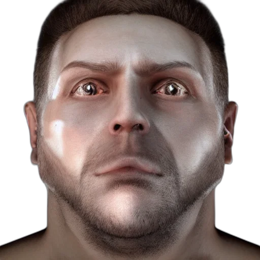 face, mask, creature, photorealistic transparent PNG cut-out