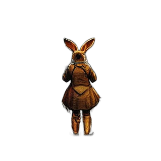 dress, animal, staff, creature transparent PNG cut-out