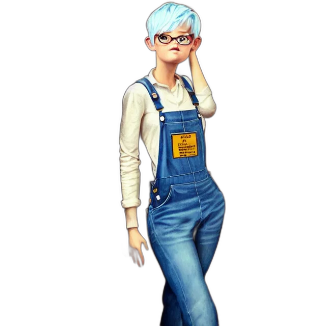 staff, pixel art, concept art, cartoon, fantasy art, blue, monochrome, full transparent PNG cut-out