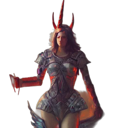 dress, weapon, concept art, fantasy art, 3d render, pixel art, red, dark transparent PNG cut-out