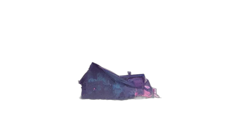 shoes, mask, dress, umbrella, vaporwave, 3d render, concept art, watercolor transparent PNG cut-out