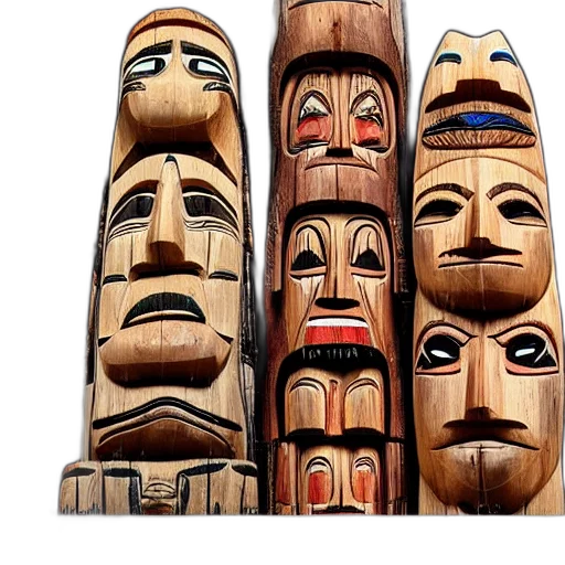 mask, face, furniture, wooden, totem, pole, donald, trump transparent PNG cut-out