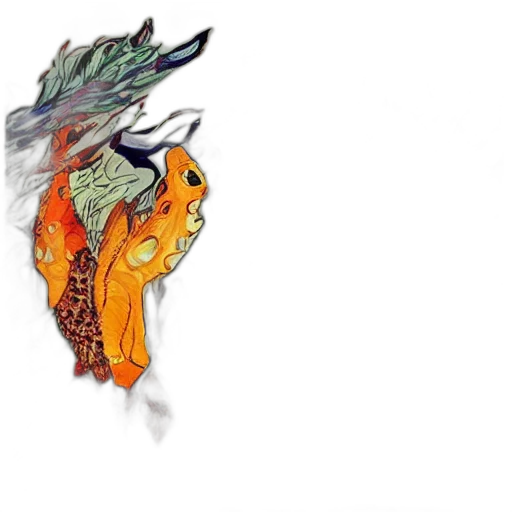 dragon, mask, creature, face, concept art, fantasy art, pixel art, 3d render transparent PNG cut-out