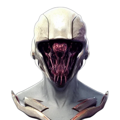 mask, creature, face, robot transparent PNG cut-out