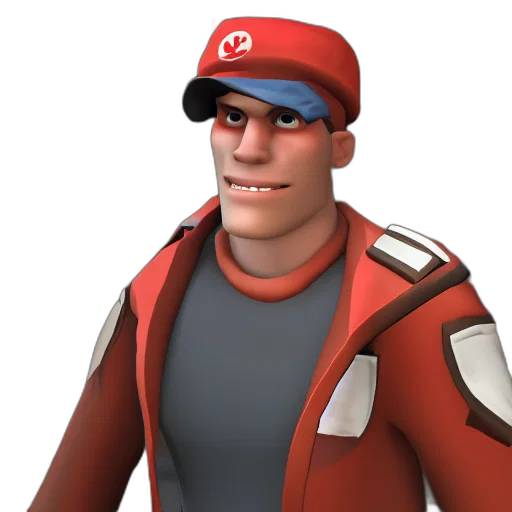 hat, face, jacket, staff, 3d render, concept art, photorealistic, cartoon transparent PNG cut-out